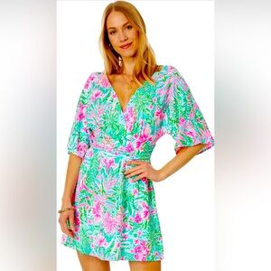 Lilly Pulitzer Parigi Skort - Amalfi Blue Leaf It Wild